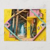 Surreal Mermaids Come To the Pier Once a Year Postkarte (Vorderseite)