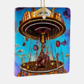 Surreal Merry-Go-Round Keramikornament (Rechts)