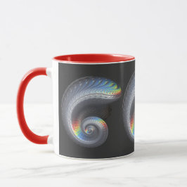 Surreal metallische versteinerte Tasse