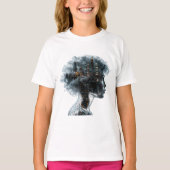 Surreal Mindscape: City within a Woman's Head T-Shirt (Vorderseite)