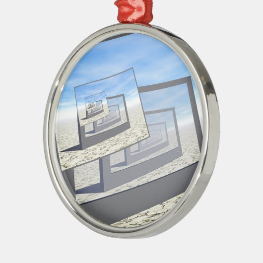 Surreal-Monitore mit unendlichem Loop Ornament Aus Metall (Links)