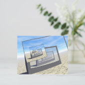 Surreal-Monitore mit unendlicher Schleife Postkarte (Stehend Vorderseite)