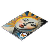 Surreal Moon Face | Notebook-Journal Notizblock (Linke Seite)