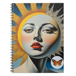 Surreal Moon Face | Notebook-Journal Notizblock