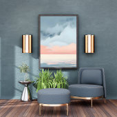 Surreal Mountain Lake Fotodruck