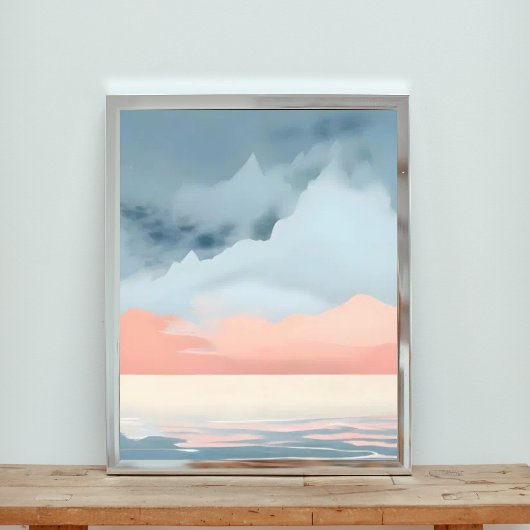 Surreal Mountain Lake Fotodruck