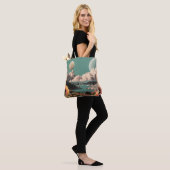 Surreal Mountain Landscape with Planets and Clouds Tasche (Am Model)