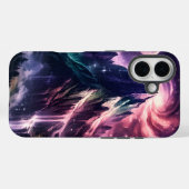 Surreal Mountain Nebula – Cosmic Nature Art Design Case-Mate iPhone Hülle (Rückseite (Horizontal))