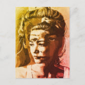 Surreal Multi-Mit Augen Portrait - Abstrakt Psyche Postkarte (Vorderseite)