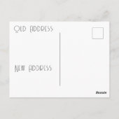 Surreal Mushroom House Neue Adresse Postkarte (Rückseite)