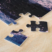 Surreal Music Man spielt Cello in Ocean Waves Puzzle (Seite)
