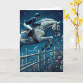 Surreal-Nacht-Showspringen Karte (Gelbe Blume)