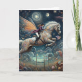 Surreal Nacht Showspringmärchen Karte (Vorderseite)