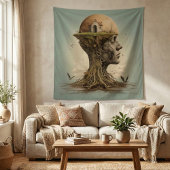 Surreal Nature Tapestry Wandteppich