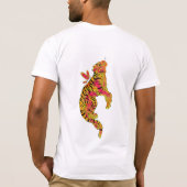 Surreal Neon Tiger T-Shirt (Rückseite)