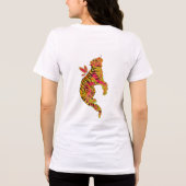 Surreal Neon Tiger Tri-Blend Shirt (Rückseite)