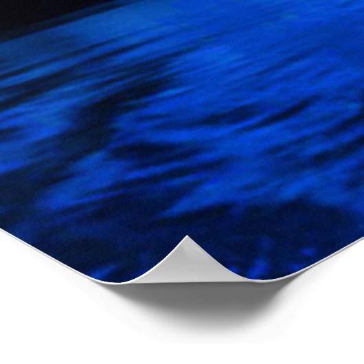 Surreal Night Time Planet Poster (Ecke)