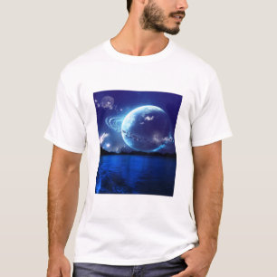 Surreal Night Time Planet T-Shirt