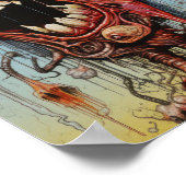 Surreal Nightmare Monster zerschmettert zwischen V Poster (Ecke)