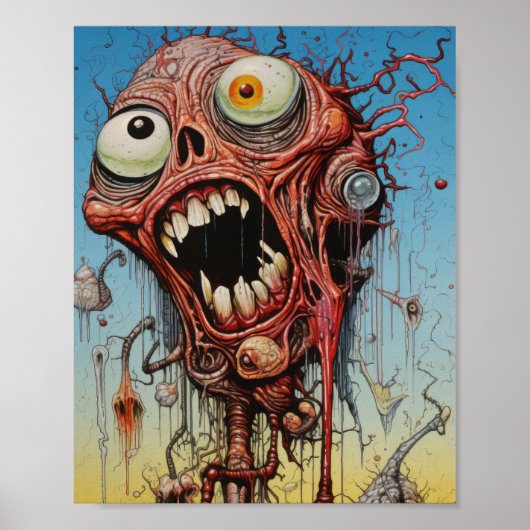 Surreal Nightmare Monster zerschmettert zwischen V Poster (Vorne)