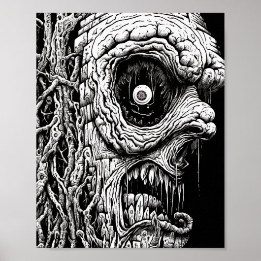 Surreal Nightmare Monster zerschmettert zwischen V Poster (Vorne)