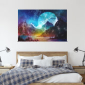 Surreal Nigthscape Leinwanddruck (Insitu (Schlafzimmer))