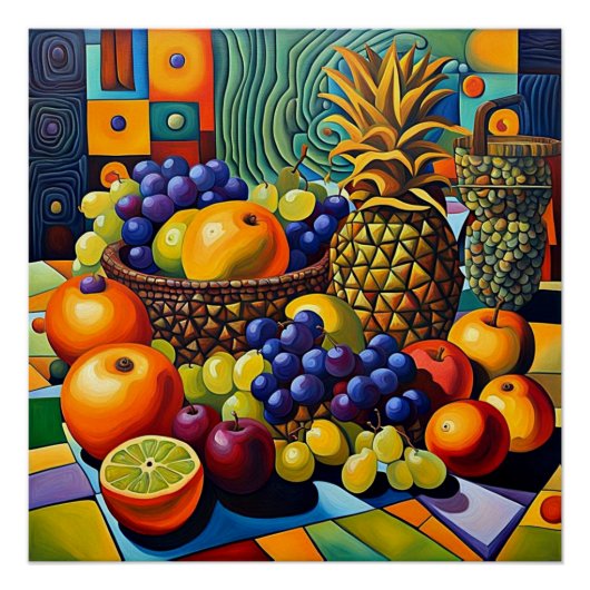 Surreal Obstfrucht 9 Poster (Vorderseite)