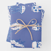 Surreal Ocean Botanik Geschenkpapier Set (Beispiel)