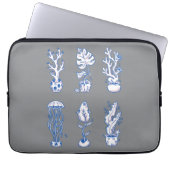 Surreal Ocean Botanik Laptopschutzhülle (Vorderseite)