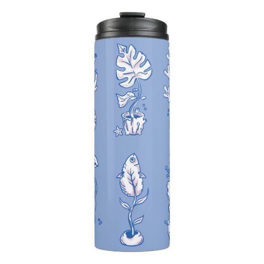 Surreal Ocean Botanik Thermosbecher (Vorderseite)