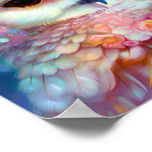 Surreal Owl Fantasy Art Poster (Ecke)