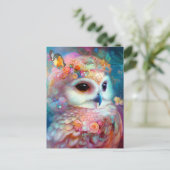 Surreal Owl Fantasy Art Postkarte (Stehend Vorderseite)
