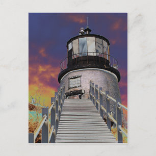 Surreal Owls Head Lighthouse Postkarte