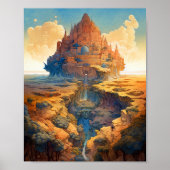 Surreal Palace Landschaft Poster (Vorne)