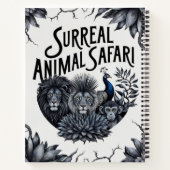 Surreal Panther Safari Notizblock (Rückseite)