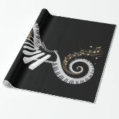 Surreal Piano Keyboard Wrapping Paper Geschenkpapier (Ungerollt)