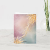 Surreal Pink Antler Reindeer Holiday Card Karte (Rückseite)