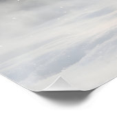 Surreal Pink Antler Reindeer Poster (Ecke)