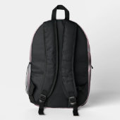 Surreal Pink Landscape Bedruckter Rucksack (Rückseite)
