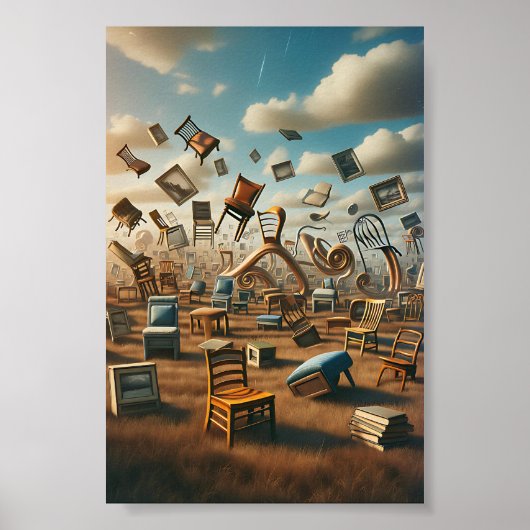 Surreal Playground - Helle Primärfarben Poster (Vorne)