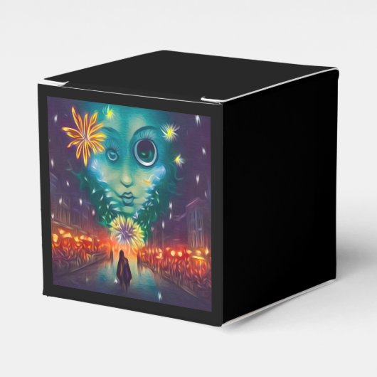 Surreal Pop Fireworks & Face Geschenkschachtel (Vorderseite)