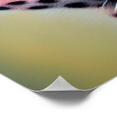 Surreal Pop Green Mit Augen Cheetah Poster (Ecke)