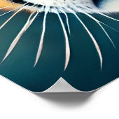 Surreal Pop Sad Cheetah Poster (Ecke)