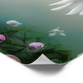 Surreal Pop White Wedding Dove Poster (Ecke)