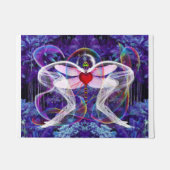 Surreal Psychedelic Dragon Fly Fußmatte (Vorderseite)