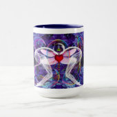 Surreal Psychedelic Dragon Fly Tasse (Zentrum)
