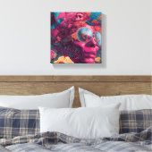 Surreal Psychedelic Wall Art on Stretched Leinwand (Insitu (Schlafzimmer))