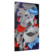 Surreal Puzzle Faces Clipboard Klemmbrett (Rechts)