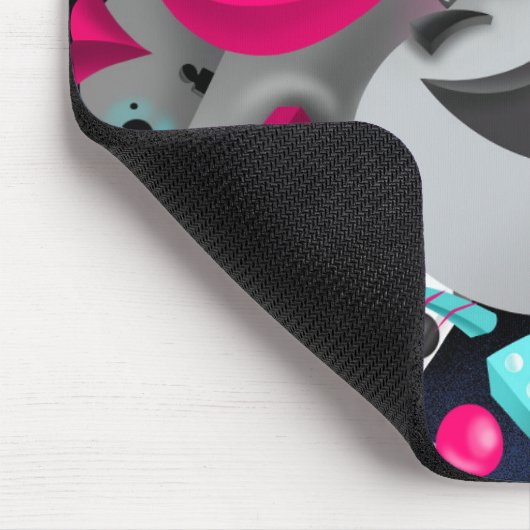 Surreal Puzzle Faces Mouse Mat Mousepad (Ecke)