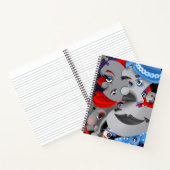 Surreal Puzzle Faces Notebook Notizblock (Innenseite)